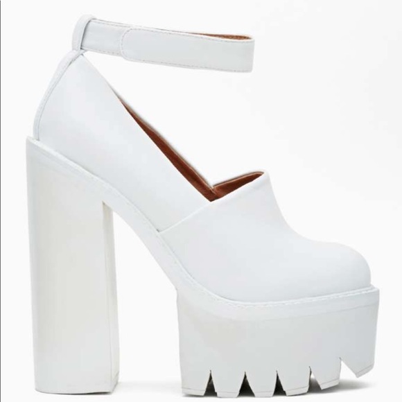jeffrey campbell white scully platform - Picture 2 of 3